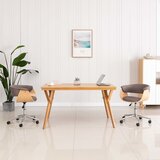 Maison Chic Vrtljiv Jedilni stoli - Vzorci stoli taupe ukrivljen les in blago A1767, (22031199) | Shoptok.si