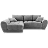 Windsor & Co Sofas siva baršunasta kutna garnitura na razvlačenje Nuage, lijevi kut cijene