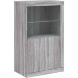  Komoda s LED svjetlima boja sivog hrasta 162x37x100 cm | shoptok.hr