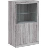  Komoda z LED lučkami siva sonoma 162x37x100 cm | Shoptok.si