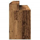  Radni stol s LED svjetlima boja staro drvo 140x55x91 cm drveni | Eponuda.com