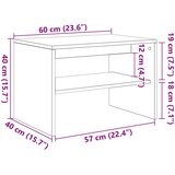 TV ormarić beton sivi 60x40x40 cm konstruirano drvo | shoptok.hr