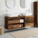  Set ormarića za kupaonicu 3 kom. Staro drvo 53 x 34,5 x 63 cm | shoptok.hr