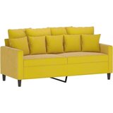  Kavč dvosed rumen 140 cm žamet | Shoptok.si