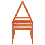  Visoki krevet s krovom voštano smeđi 90x190 cm masivna borovina | Eponuda.com