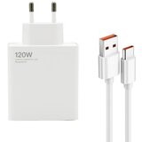 Superior super fast 120w gan 6a usb sa usb a na type c kablom beli kucni punjac( p1262 ) | ePonuda.com