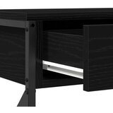  Konferenčna miza Črna Oreh 100x28x75 cm Inženirski les in Jeklo, (22008765) | Shoptok.si