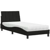  Krevet s madracem Hanko crni 90x190 cm od tkanine | shoptok.hr