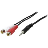 CA1047 Cinch / utičnica audio priključni kabel 0.20 m crna (mat)