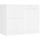 vidaXL LED toaletna mizica z 2 omaricama bel inženirski les | Shoptok.si