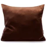 Komplet 2 temno rjavih bombažnih vzglavnikov Amber Chocolate, 40 x 40 cm