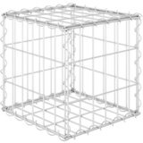 Furnova Kockasta visoka greda gabion iz jeklene žice 30x30x30 cm, (21920194) | Shoptok.si