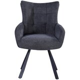 Hom`in naslanjač, kovina, tekstil siva | Shoptok.si