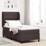  Uzglavlje s madracem tamnosmeđe boje 80x200 cm tkanina | shoptok.hr