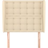  Uzglavlje s ušima krem 103x23x118/128 cm od tkanine | Eponuda.ba