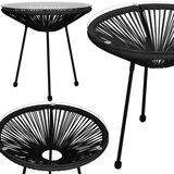  Vrtni stol, crni 50 x 40 x 40 cm | shoptok.hr