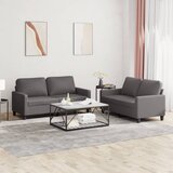  2-dijelni set sofa s jastucima sivi od umjetne kože | shoptok.hr