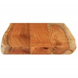 Stolna ploča 60x40x3,8 cm pravokutna bagremovo drvo živi rub | Eponuda.com