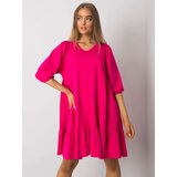 BASIC Feel Good Dress-RV-SK-7248.09P-fuchsia | Shoptok.si