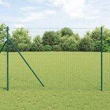 Euro ograda 1,5 x 10 m Željezo prekriveno PVC-om Zelena | shoptok.hr