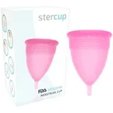menstrual cup size l pink color fda silicone