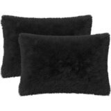  Presvlaka za jastuk 2 pcs HEERLEN Crna 50 x 70 cm PV flis | shoptok.hr
