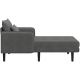  Preveliki šezlong Tamnosiva Baršunasta tkanina - Tamnosiva 71 cm | shoptok.hr