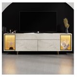 Hanah home TV polica Zenith Travertine Gold Cene