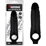  Mighty Sleeve Navlaka za penis, Crna, 22 cm Cene