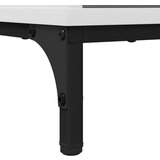 vidaXL Strani šal s predalom Bela 89.5 x 33 x 82 cm Konstruiran les | Shoptok.si