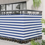  Balcony ekran Plava i bijela 110 x 600 cm Oxford tkanina | shoptok.hr
