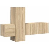  3-dijelni set TV ormarića boja hrasta sonome konstruirano drvo | shoptok.hr