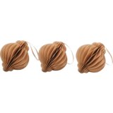 Eulenschnitt Papirnati novoletni okraski 10 cm, 3-delni set - rjava | Shoptok.si