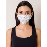 Fashion Hunters White reusable mask with dog print