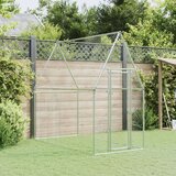  Kokošnjak srebrn 200x100x190 cm pocinkano jeklo | Shoptok.si