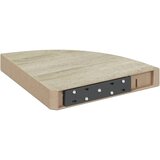  Kutne zidne police 4 kom boja hrasta i bijele 25x25x3,8 cm MDF | Eponuda.com
