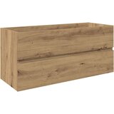  Ormarić za umivaonik s ugradbenim umivaonikom i slavinom Smeđa 100 x 38.5 x 45 cm | shoptok.hr