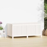  Vrtna kutija za pohranu bijela 147x68x64 cm od masivne borovine | shoptok.hr