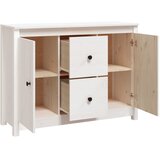  Komoda bijela 100 x 35 x 74 cm od masivne borovine | shoptok.hr