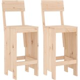  Barski stolci 2 kom 40 x 48,5 x 115,5 cm od masivne borovine | shoptok.hr