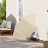 vidaXL Zaslon za zasebnost na balkonu Bež 115 x 115 cm blago | Shoptok.si