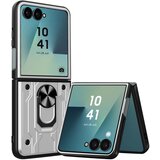 AVIZAR Zaščitni ovitek za Samsung Galaxy Z Flip 7 proti udarcem z nosilcem za magnetni prstan, Siva, (5000011242) | Shoptok.si