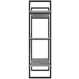 vidaXL Knjižna omara betonsko siva 100x30x105 cm iverna plošča | Shoptok.si