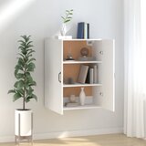 Viseći ormarić bijeli 69,5 x 34 x 90 cm od konstruiranog drva | shoptok.hr