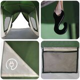  Obiteljski šator Zelena 610 x 610 x 210 cm | shoptok.hr