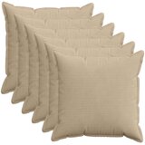  Presvlaka za jastuk 6 kom. HOUTEN Sivosmeđa 60 x 60 cm Kord | shoptok.hr