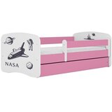 HAPPYKIDS Dječji krevet Dreamy NASA 160x80 bez madraca s ladicom Rozičasta | shoptok.hr