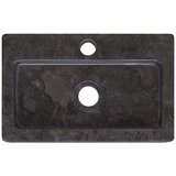  Zidni umivaonik crni 38 x 24 x 6,5 cm mramorni | shoptok.hr