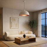 Brilagi LED luster na sajli METALO 1xE27/40W/230V Ø 40 cm bež/bakrena | Eponuda.com