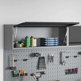  Ormar za alate s pohranom Crna i Siva 100 x 25 x 35 cm | Eponuda.com